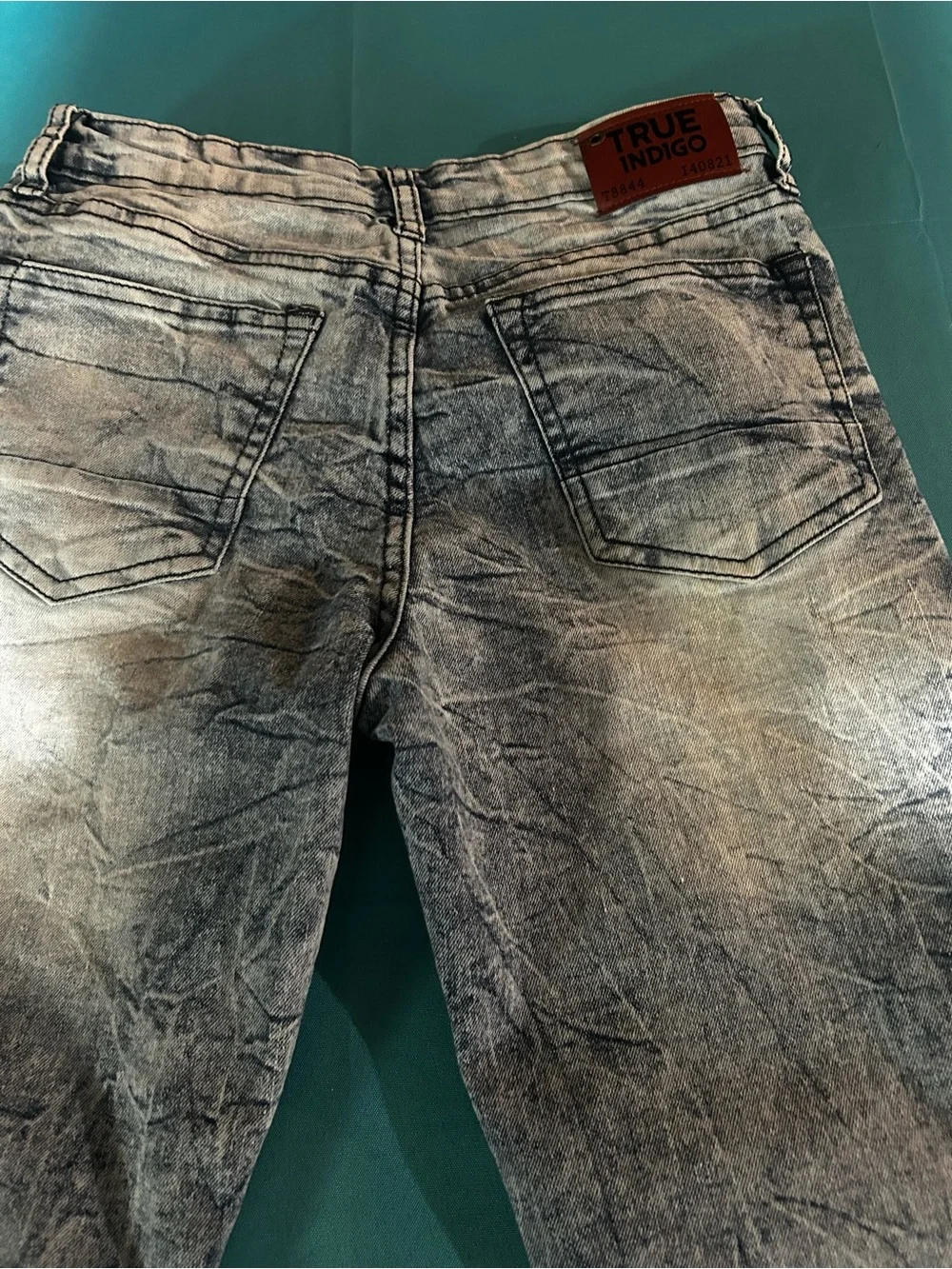 Indigo Women's Acid Wash Blue Jeans